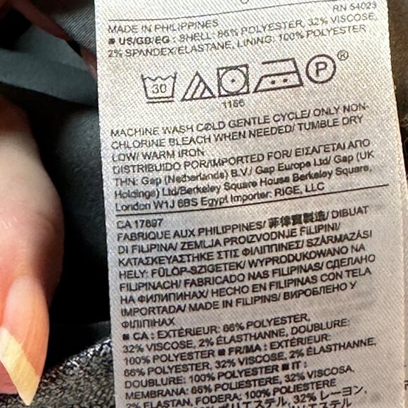 Banana Republic Women's Gray Midi Pencil Skirt Lined SZ 6 Side Slit Zip Accent - Picture 6 of 10